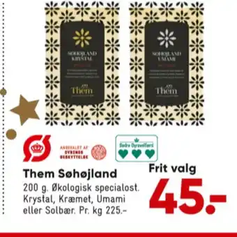 Bilka Them ost skæreost søhøjland krystal tilbud