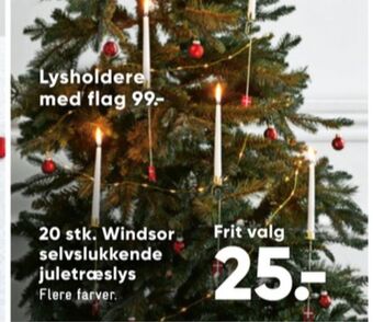 Bilka Windsor juletræslys tilbud
