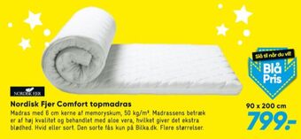 Bilka Nordisk fjer topmadras tilbud