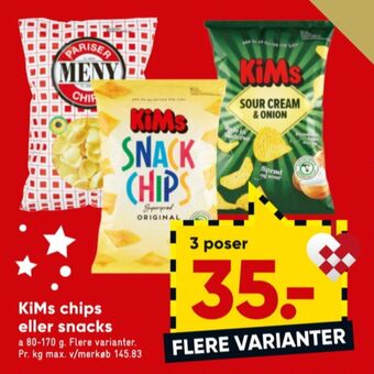 Bilka Kims chips tilbud