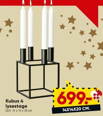 Bilka Kubus lysestage tilbud
