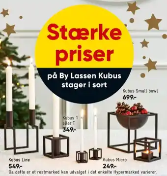 Bilka Kubus lysestage tilbud
