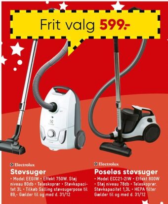 Bilka Electrolux støvsuger tilbud