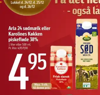 Føtex Karolines piskefløde 38% tilbud