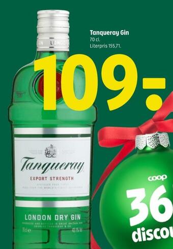 Coop 365 London dry gin tilbud