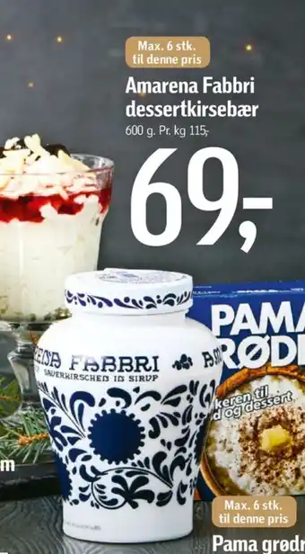 Amarena fabbri kirsebærsauce