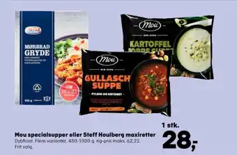 Kvickly Mou kartoffel-porresuppe tilbud