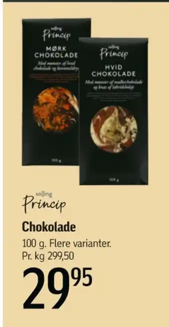 Føtex Princip chokoladeplade hvid tilbud