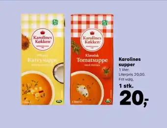 Kvickly Karolines tomatsuppe tilbud