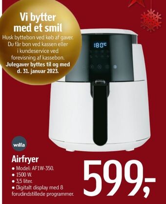Føtex Wilfa airfryer tilbud