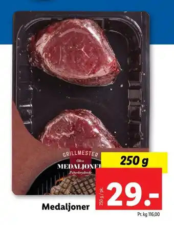 Lidl Grillmester oksemedaljon tilbud