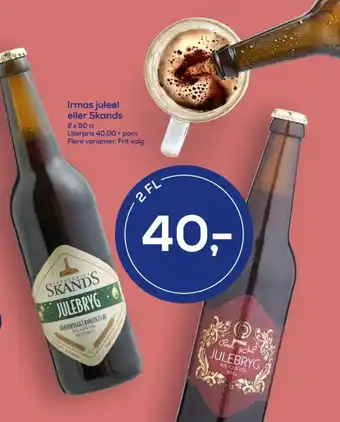 Irma Julebryg specialøl tilbud
