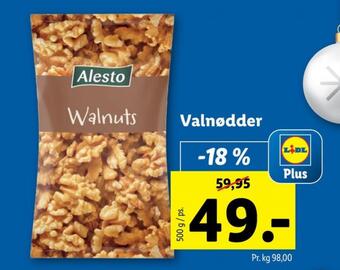 Lidl Alesto valnødder tilbud