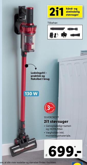 Lidl Silvercrest støvsuger tilbud
