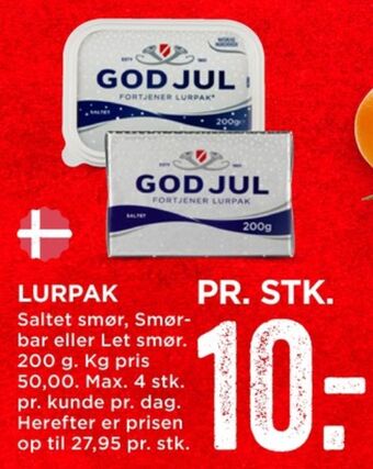 MENY Lurpak smør tilbud