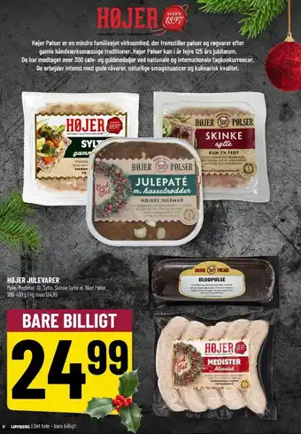 Løvbjerg Højer pølser blodpølse tilbud