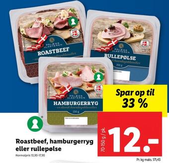 Lidl Pålægsslagteren rullepølse tilbud