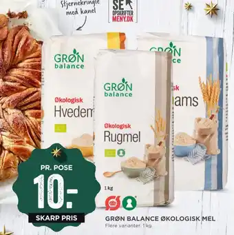 MENY Grøn balance hvedemel tilbud