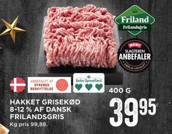 MENY Friland frilandsgris hakket grisekød tilbud