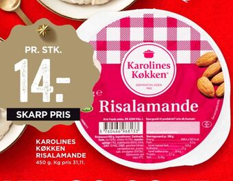 MENY Karolines risalamande tilbud