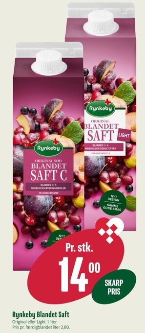 Min Købmand Blandet saft konc. frugtsaft tilbud