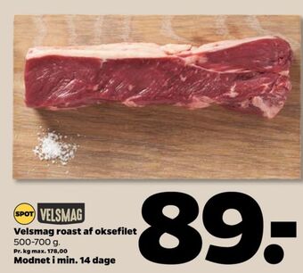Netto Velsmag oksesteaks tilbud