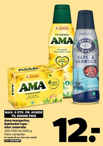 Netto Ama margarine-fast tilbud