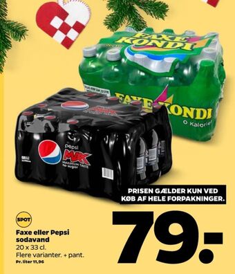 Netto Faxe kondi sportssodavand tilbud