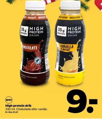 Netto High protein drink vaniljedrik tilbud