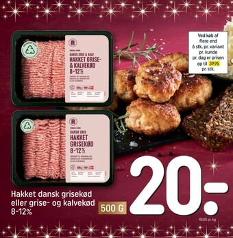 REMA 1000 Rema 1000 hakket kalv og grisekød tilbud