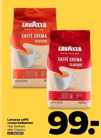 Caffe crema classico kaffebønner - hele