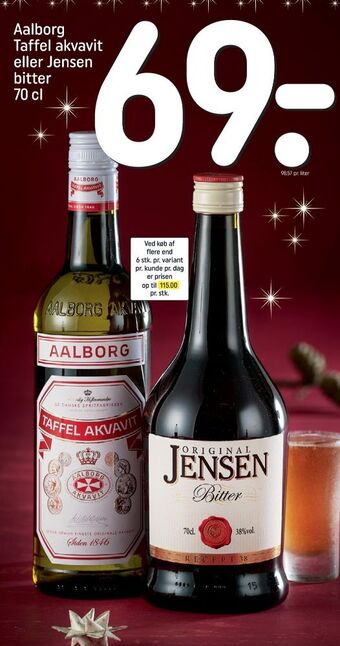 REMA 1000 Taffel akvavit snaps tilbud