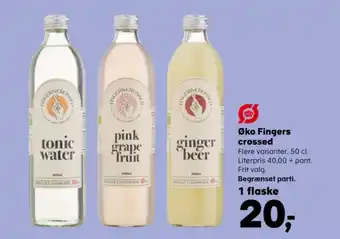 Fingers crossed ginger beer