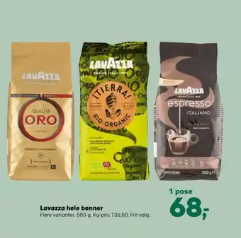 SuperBrugsen Qualita oro kaffebønner - hele tilbud