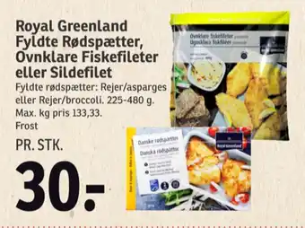 SPAR Royal greenland fiskefilet fyldt tilbud