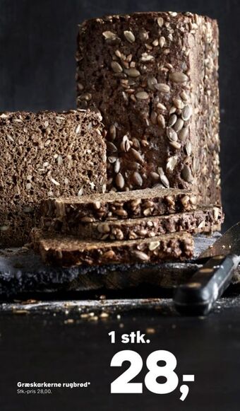 SuperBrugsen Ukendt bageren rugbrød tilbud