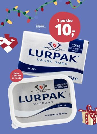 SuperBrugsen Lurpak smør tilbud