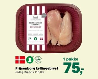 SuperBrugsen Frijsenborg kyllingebrystfilet tilbud