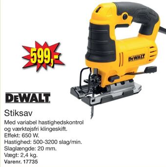 Dewalt stiksav