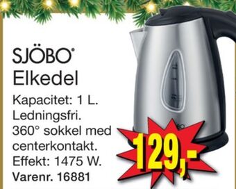 Harald Nyborg Sjöbo elkedel tilbud