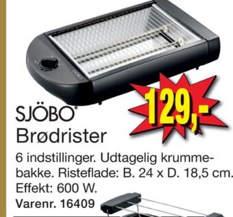 Harald Nyborg Sjöbo brødrister tilbud