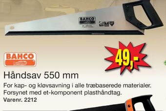 Harald Nyborg Bahco håndsav tilbud