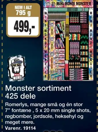 Mini monki fyrværkeri