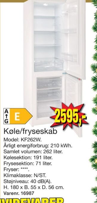 Harald Nyborg Wasco køle/fryseskab tilbud