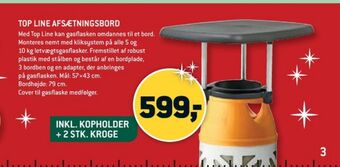 XL-BYG Top line gasflaskebord tilbud