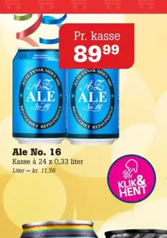 Poetzsch Padborg Ale no. 16 øl tilbud