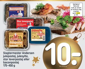 REMA 1000 Slagtermester andersen leverpostej tilbud