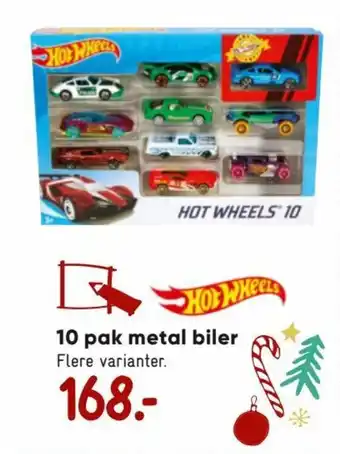Bilka 10 Pak Metal Biler tilbud