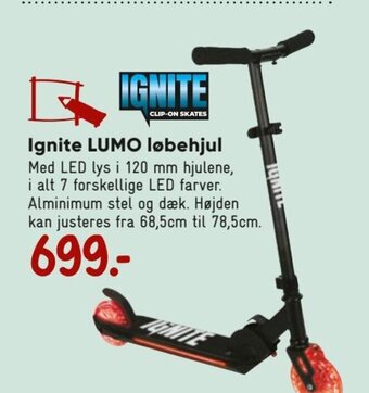 Bilka Ignite Lumo Løbehjul tilbud