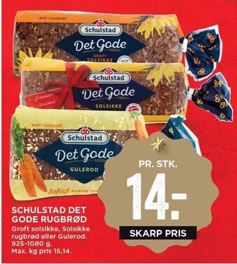 MENY Schulstad det gode rugbrød tilbud
